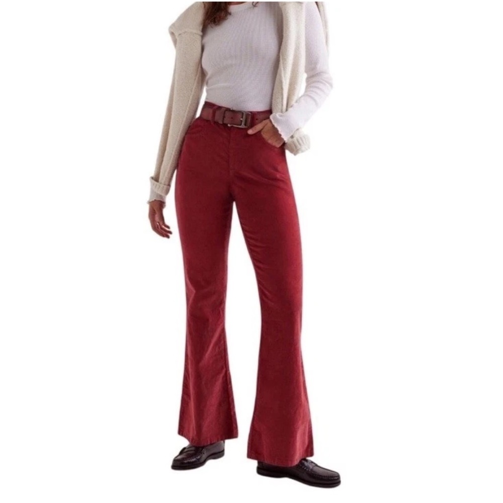 Free People CRVY Karma Corduroy Flare Jeans